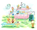 絵本の挿絵のような可愛い生き物イラスト承ります 色々なものを題材にした、暖かみのあるキャラクターを描きます イメージ4