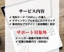 SWELLの導入と初期設定を代行します WordPressブログを「あとは書くだけ」までサポート！ イメージ3