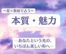 本質と魅力を読み解きます 星と数秘が描く、あなたという光の肖像 イメージ1