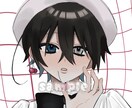 SNSで使えるバストアップのアイコンを描きます 雰囲気のある可愛くてちょっとかっこいいイラストをお届けします イメージ1