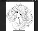 モノクロ系イラスト提供します キャラクターデザインの場合別料金 イメージ1