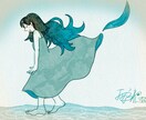 やさしいツートンカラーイラスト描きます 人物1人または動物1匹｜配色指定・おまかせOK イメージ3