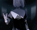 修正何回でも◎　暗い雰囲気のイラスト描きます 仄暗いキャラに合う絵を求めている方へ イメージ1