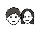 商用◎シンプルかわいい似顔絵描きます SNSやブログに！かわいい似顔絵アイコン作成します！ イメージ3