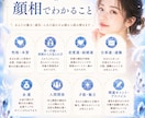 顔相から魅力・性格・運勢を読み解きます 顔相からあなた本来の魅力を見つけます イメージ2