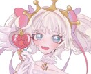 アイコンサイズの可愛いイラストかきます SNSのアイコンに！正方形サイズのイラストです。 イメージ1
