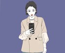 お洒落な雰囲気のアイコン描きます 配色が印象的なイラストでお洒落な雰囲気を出しませんか？ イメージ2