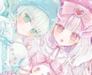 儚くて可愛い雰囲気のイラストを制作します アイコン/一枚絵/立ち絵など!!何でもご相談ください⟡.* イメージ1