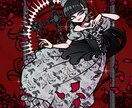 ポップ＆ダーク目を引くビビットなイラストを描きます 特徴的なデフォルメの絵柄でポップダークなイラストが得意です！ イメージ1