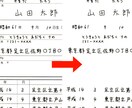 手書き文字抽出いたします 大部数印刷で自分の筆致を使いたい時に便利！履歴書もできます イメージ1