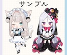 商用利用込み！可愛いミニキャラ作成します VTuber様のグッズ制作、SNS用のアイコンなど イメージ7