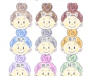 まるっとフォルム♪SNS向け似顔絵アイコン描きます ゆるくてかわいいイラストであなたの雰囲気伝えます イメージ4
