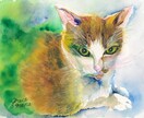 可愛いうちの子猫の絵を透明水彩画で描きます ペットの似顔絵・肖像画オーダー『まなペットアート』横浜・東京 イメージ5
