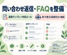 問い合わせ返信テンプレとFAQを整備します 対応ルールとAIで使える回答文までまとめます イメージ1