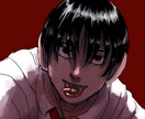 闇がある色っぽい男性の顔を描きます 闇が欲しい人へ　アイコン、表紙絵、ホーム画面などにどうぞ イメージ2
