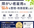 障がい者雇用の課題を現場経験者が改善提案します 障がい者雇用の悩みを現場経験者が整理・改善提案します イメージ1