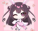 ミニキャラ(ちびキャラ)イラスト描きます シンプル塗りのキラキラとした瞳で描きます！ イメージ5