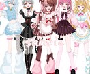キラキラかわいい女の子の立ち絵お手伝いします 貴女のキャラクターを心を込めてお描きします✨ イメージ1