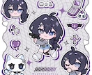 もちもち！シール風／ちびキャラ／SDを描きます 動画や配信、グッズ映え◎シール紙やネップリにもおすすめ！ イメージ5