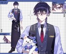 Vtuber用パーツ分けイラスト制作します 商用利用込み！Live2D用変形ガイド付き！ イメージ1