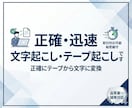 丁寧で迅速な文字起こし・テープ起こしいたします 【品質第一】実績作りのため1件1件どこよりも丁寧に仕上げます イメージ1