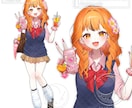 歌ってみたMV・一枚絵・グッズイラストを制作します リピート多数！丁寧なやり取りで初めての方も安心です イメージ2