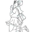 可愛い女の子のイラストを描きます 最短1日でラフをお送り致します イメージ2