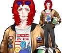 キャラクターデザイン&立ち絵制作します ゲーム、TRPG、動画素材に。厚塗り風の絵柄です。 イメージ5