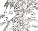 奇妙な女性描きます テーマに沿ったイラストを描かせていただきます。 イメージ3