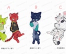 デフォルメイラスト、ケモノイラストお描きします アイコンやグッズなどにどうぞ！ イメージ3