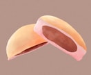 ゆるかわ食べ物イラスト描きます ちょっぴりシュールなお顔。お顔なしもOKです！ イメージ4