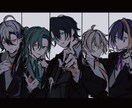 かっこいい一枚絵描きます 美人な男性の顔に特化してます。 イメージ2