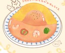メニュー作成も可！かわいい食べ物イラスト描きます 挿絵やグッズイラストにしてもかわいい優しい雰囲気が得意です イメージ2