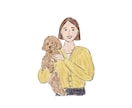 シンプルでゆるかわいい似顔絵イラスト描きます ＼SNSアイコン・プレゼント・記念日に／ イメージ2