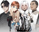 全身立ち絵を制作します 老若男女、細身太身、人外など様々対応いたします！ イメージ3