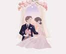 上品でロマンチックなウェルカムボードお描きします 落ち着いた印象のウェルカムボードに仕上げます イメージ1