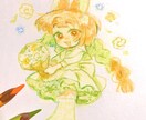 絵本のようなタッチで人物イラストを作成します 柔らかみのあるキャラクターイラスト イメージ4
