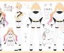 Live2D用パーツ分けイラスト・立ち絵制作します Vtuber、キービジュアル、ゲーム、TRPGに イメージ7