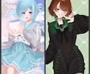 左右見切れ無し！お顔アップイラスト制作いたします ネイル、アクセサリー等小物類のデザイン出来ます！ イメージ6