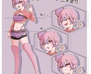 TRPG、ゲーム、配信用の立ち絵を作成します 5.5頭身前後のデフォルメキャラ+表情差分2種類お付けします イメージ2