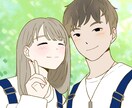 カップル似顔絵描きます 結婚式・記念日・プレゼントで使用できるイラスト作成します イメージ3