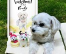 ペットのウェルカム似顔絵をデザインします 新しくご家族を迎えた日の記念日に イメージ2