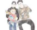 LINEやInstagramのアイコンを作成します お写真からお描きした線画イラストで世界に一つのアイコンを！ イメージ4