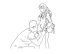 お好きな写真をシンプルな線画を描きます 思い出用、プレゼントにも喜んでもらえると思います イメージ7