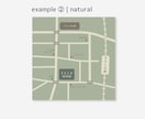 ナチュラルなデザインの地図を作成いたします 他のテイストもご相談ください♩ イメージ3
