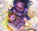 可愛いイラスト制作いたします ★アイコン、ヘッダーなど★気軽にご相談下さい★ イメージ5