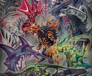怪獣、モンスター、クリーチャーを描きます キャラクターデザイン、本の挿絵、など イメージ1