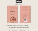 ペット写真名刺｜犬猫などうちの子名刺制作します スマホ撮影OK! 色と書体が選べるセミオーダー100枚送料込 イメージ8