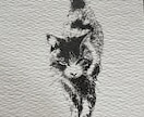 犬や猫の絵を描きます 画像からえんぴつや顔彩で絵を描きます。 イメージ4