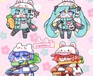 SDイラスト納品します グッズ制作等のお手伝いもできます イメージ3